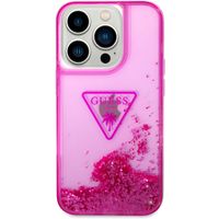 Guess Coque Liquid Glitter iPhone 14 Pro Max - Fuchsia