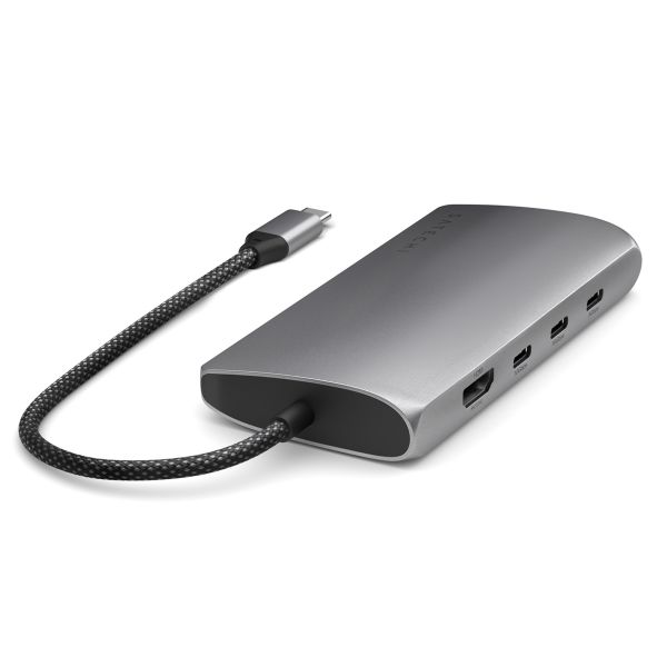 Satechi Adaptateur multiport USB-C V3 | HDMI 8K avec Ethernet - Gris sidéral