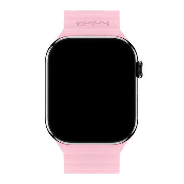 Holdit Bracelet en silicone magnétique Apple Watch Series 1 - 11 / SE / Ultra (44/45/46/49 mm) - Pink / Beige