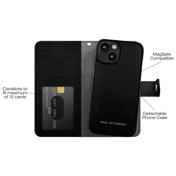 iDeal of Sweden Magnet Wallet+ Étui portefeuille Apple iPhone 17e / 16e / 15 / 14 / 13 - Black