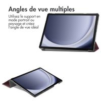 imoshion Coque tablette Trifold Samsung Galaxy Tab A9 Plus - Bordeaux
