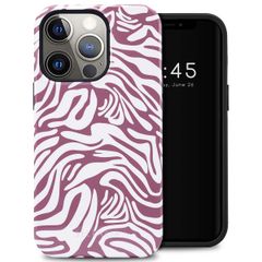 Selencia Coque arrière Vivid Apple iPhone 13 Pro - Trippy Swirl Dark Rose