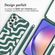 imoshion Coque design en silicone avec cordon Samsung Galaxy A54 (5G) - Petrol Green Groovy