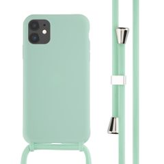 imoshion Coque en silicone avec cordon Apple iPhone 11 - Vert menthe