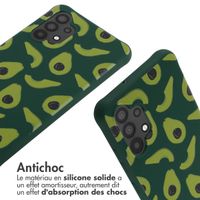 imoshion Coque design en silicone avec cordon Samsung Galaxy A32 (4G) - Avocado Green