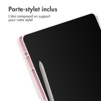 imoshion Coque tablette rigide Trifold Samsung Tab S10 Plus / Tab S9 FE Plus / Tab S9 Plus 12.4 pouces - Rose