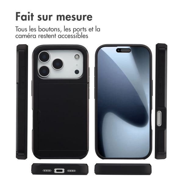 imoshion Coque arrière avec porte-cartes Apple iPhone 17 Pro - Noir