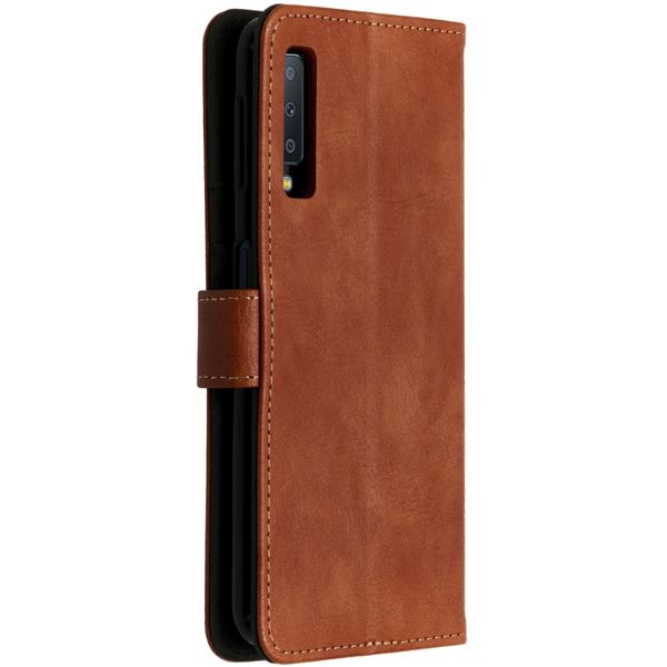 imoshion Étui de télephone portefeuille de luxe Samsung Galaxy A7 (2018) - Marron