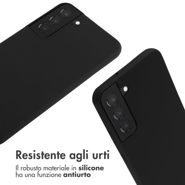 imoshion Coque en silicone avec cordon Samsung Galaxy S22 Plus - Noir