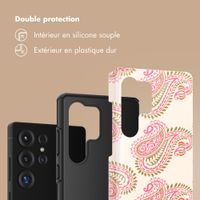 Selencia Coque arrière Vivid Samsung Galaxy S25 Ultra - Paisley Blush