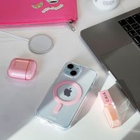 Holdit Coque MagSafe iPhone 16 Pro Max - Rose / Transparent