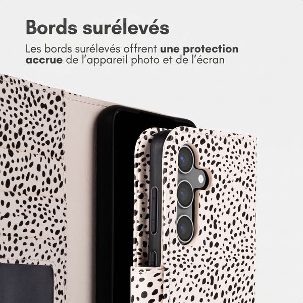 imoshion Étui de télephone portefeuille Design Samsung Galaxy S24 - Desert Dots