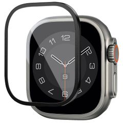 WiWu Protecteur d'écran avec bord en verre trempé Easy Install Apple Watch Series 7-9 - 45 mm - Noir