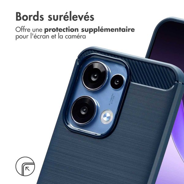 imoshion Coque Brushed Oppo Reno 13 - Bleu foncé