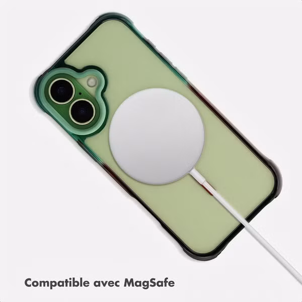 Selencia Coque arrière MagSafe Gradient Apple iPhone 17 - Vert / Brun