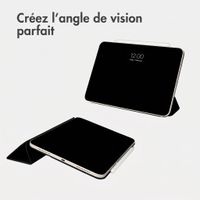 Accezz Coque tablette trifold en cuir Apple iPad 11 (2025) 11 pouces A16 / iPad 10 (2022) 10.9 pouces - Noir