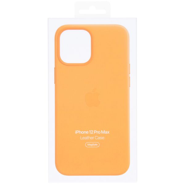 Apple Coque Leather MagSafe Apple iPhone 12 Pro Max - California Poppy