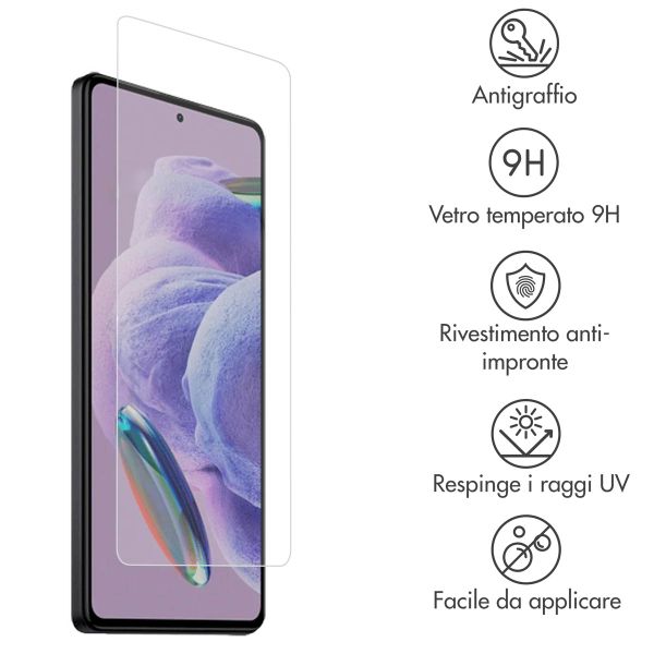 Accezz Protection d'écran en verre trempé Xiaomi Redmi Note 12 Pro Plus