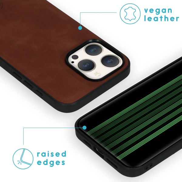 imoshion Etui de télephone luxe 2-en-1 amovible Apple iPhone 15 Pro Max - Marron