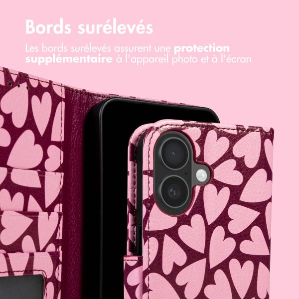 imoshion Étui de télephone portefeuille Design Apple iPhone 17 - Hearty Blush