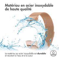 imoshion Bracelet magnétique milanais Fitbit Charge 3 / 4 - Taille S - Rose Dorée