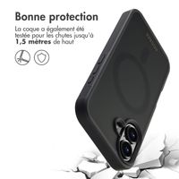 Accezz Coque Givrée Robuste avec MagSafe Apple iPhone 16 - Noir