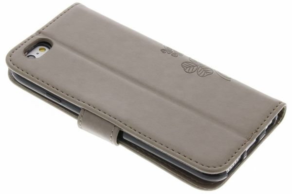 Etui de téléphone Fleurs de Trèfle iPhone 6 / 6s - Gris