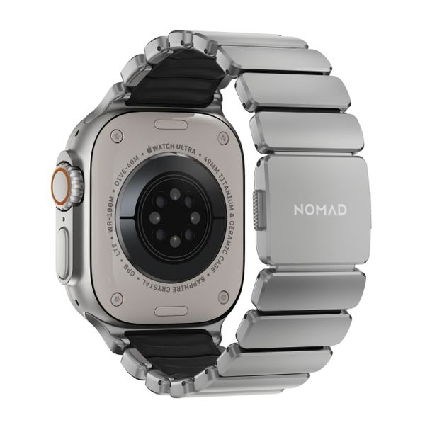 Nomad Bracelet Stratos Apple Watch | 44/45/46/49 mm - Black / Natural Titanium