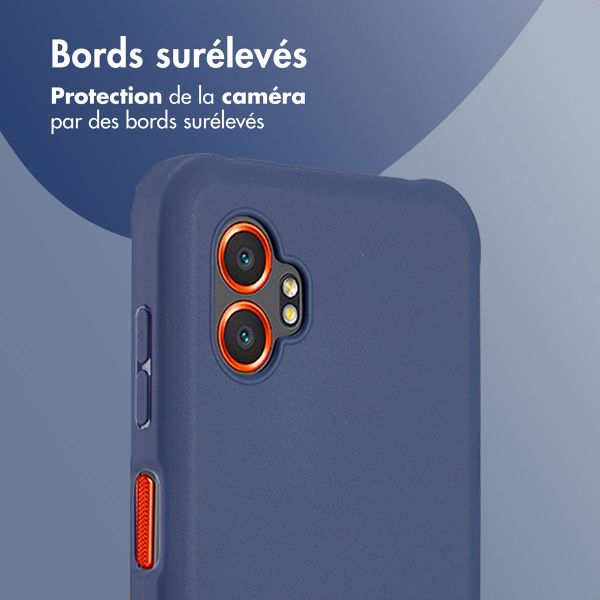 imoshion Coque Couleur Samsung Galaxy Xcover 7 Pro - Bleu foncé