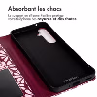 imoshion Étui de télephone portefeuille Design Samsung Galaxy A35 - Bloom Love Blush
