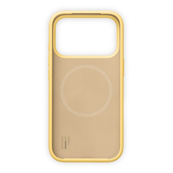 iDeal of Sweden Coque en silicone avec MagSafe Apple iPhone 17 Pro Max - Soft Lemon