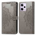 imoshion Etui de téléphone portefeuille Mandala Xiaomi Redmi Note 12 Pro Plus - Gris