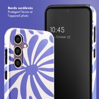 Selencia Coque arrière Vivid Samsung Galaxy S23 FE - Modern Bloom Sapphire Blue