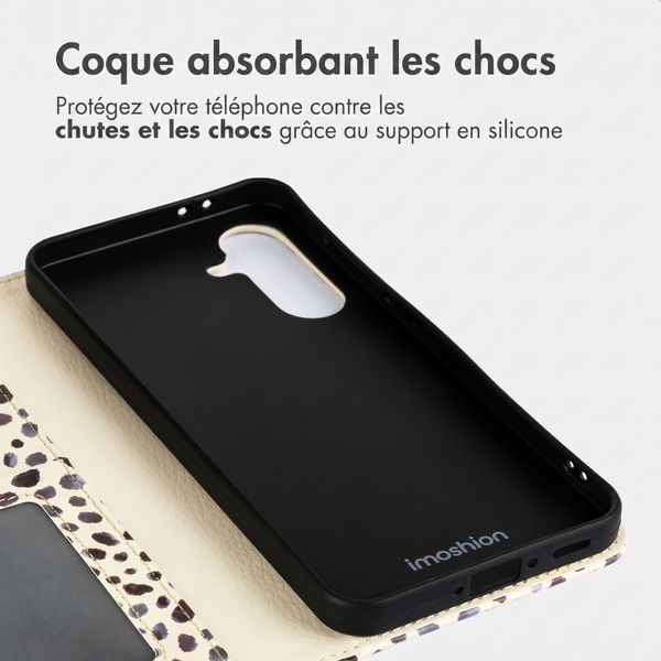 imoshion Étui de télephone portefeuille Design Samsung Galaxy A36 - Black And White Dots
