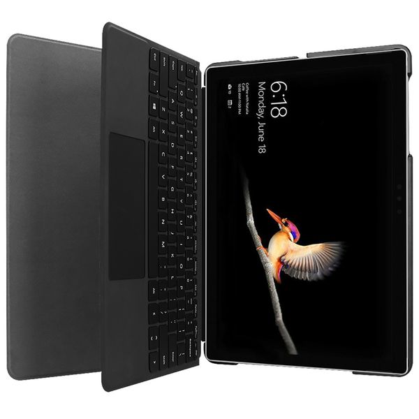 imoshion Coque tablette Trifold Microsoft Surface Go 4 / Go 3 / Go 2 - Bleu foncé