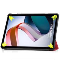 imoshion Coque tablette Trifold Xiaomi Redmi Pad - Rouge
