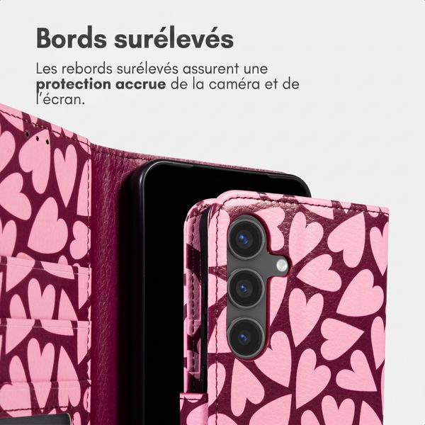 imoshion Étui de télephone portefeuille Design Samsung Galaxy S24 - Hearty Blush