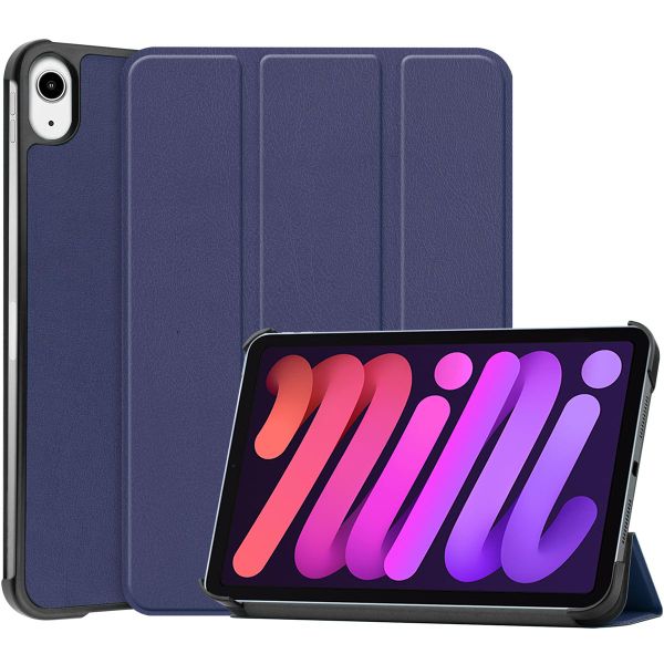 imoshion Coque tablette Trifold iPad Mini 7 (2024) / iPad Mini 6 (2021) - Bleu foncé