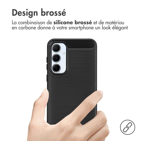 imoshion Coque Brushed Samsung Galaxy A55 - Noir