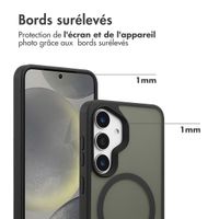 Accezz Coque Givrée Robuste avec MagSafe Samsung Galaxy S25 - Noir