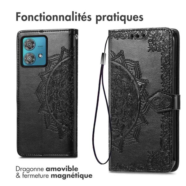 imoshion Etui de télephone Mandala Motorola Moto G84 - Noir