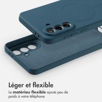 imoshion Coque Couleur avec MagSafe Samsung Galaxy A56 - Bleu foncé
