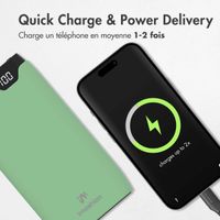 imoshion Batterie externe - 10.000 mAh - Quick Charge et Power Delivery - Vert