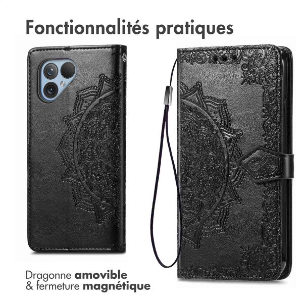 imoshion Etui de télephone Mandala Fairphone 5 - Noir