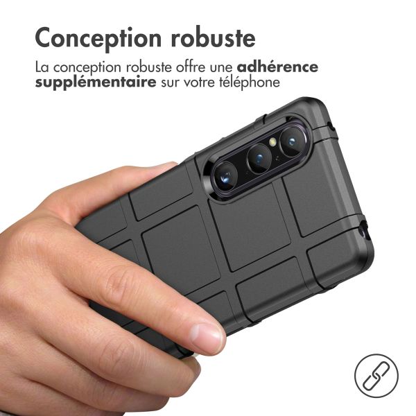 imoshion Coque Rugged Shield Sony Xperia 1 V - Noir