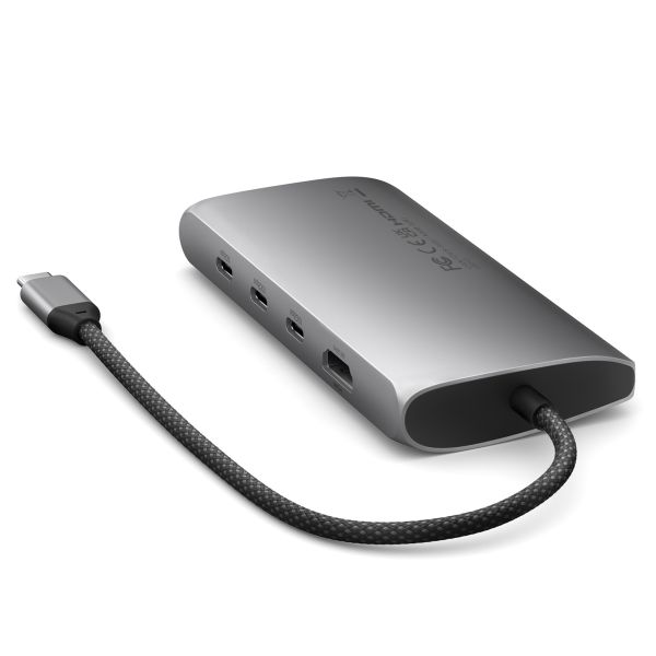 Satechi Adaptateur multiport USB-C V3 | HDMI 8K avec Ethernet - Gris sidéral