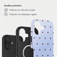 Selencia Coque arrière Vivid avec MagSafe Apple iPhone 16 - Happy Dots Digital Sky