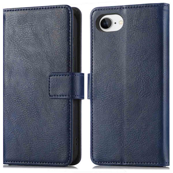 imoshion Étui de téléphone portefeuille Luxe iPhone SE 4 - Bleu foncé