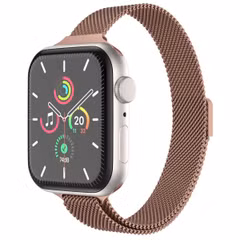 imoshion Bracelet slim Milanese Apple Watch Series 1 t/m 9 / SE (38/40/41 mm) | Series 10 / 11 (42 mm) - Vintage Gold