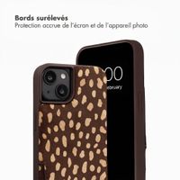 Selencia Nova coque arrière en cuir véritable avec porte-cartes Apple iPhone 14 / 13 - Fawn Chic